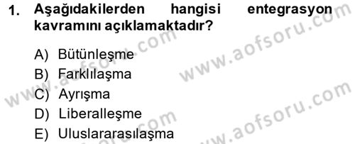 Uluslararası İlişkiler Kuramları 2 Dersi 2013 - 2014 Yılı (Final) Dönem Sonu Sınav Soruları 1. Soru