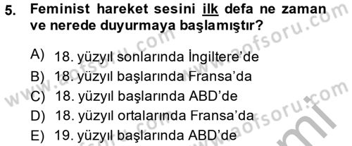 Uluslararası İlişkiler Kuramları 2 Dersi 2013 - 2014 Yılı (Final) Dönem Sonu Sınav Soruları 5. Soru