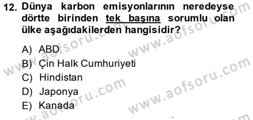 Uluslararası İlişkiler Kuramları 2 Dersi 2014 - 2015 Yılı (Vize) Ara Sınav Soruları 12. Soru