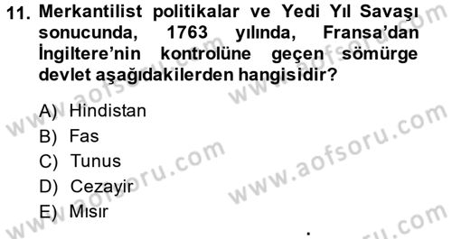 Uluslararası İlişkiler Kuramları 2 Dersi 2014 - 2015 Yılı (Final) Dönem Sonu Sınav Soruları 11. Soru