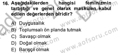 Uluslararası İlişkiler Kuramları 2 Dersi 2014 - 2015 Yılı (Final) Dönem Sonu Sınav Soruları 16. Soru