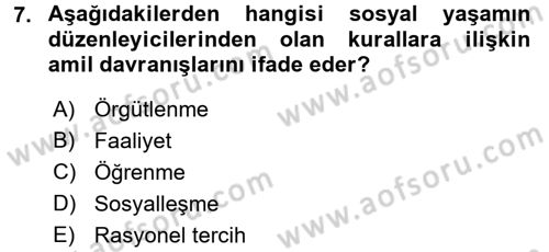 Uluslararası İlişkiler Kuramları 2 Dersi 2015 - 2016 Yılı (Vize) Ara Sınav Soruları 7. Soru