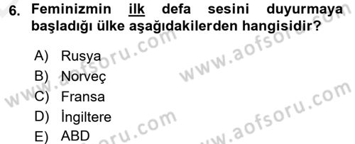 Uluslararası İlişkiler Kuramları 2 Dersi 2015 - 2016 Yılı Tek Ders Sınav Soruları 6. Soru