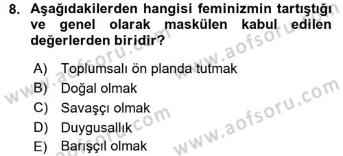 Uluslararası İlişkiler Kuramları 2 Dersi 2015 - 2016 Yılı Tek Ders Sınav Soruları 8. Soru