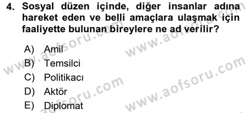 Uluslararası İlişkiler Kuramları 2 Dersi 2016 - 2017 Yılı (Final) Dönem Sonu Sınav Soruları 4. Soru