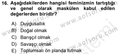 Uluslararası İlişkiler Kuramları 2 Dersi 2017 - 2018 Yılı 3 Ders Sınav Soruları 16. Soru