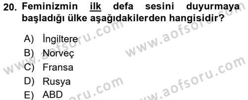 Uluslararası İlişkiler Kuramları 2 Dersi 2017 - 2018 Yılı 3 Ders Sınav Soruları 20. Soru