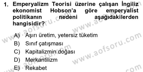 Uluslararası İlişkiler Kuramları 2 Dersi 2022 - 2023 Yılı Yaz Okulu Sınav Soruları 1. Soru