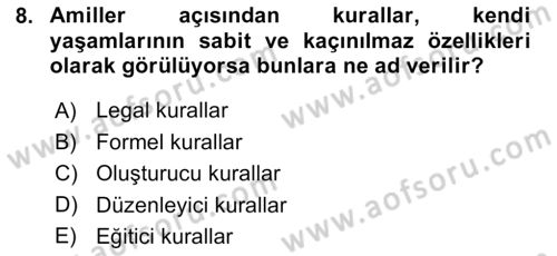 Uluslararası İlişkiler Kuramları 2 Dersi 2023 - 2024 Yılı (Vize) Ara Sınav Soruları 8. Soru