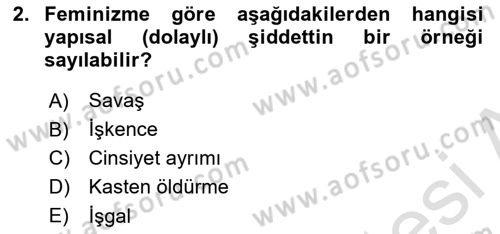 Uluslararası İlişkiler Kuramları 2 Dersi 2023 - 2024 Yılı Yaz Okulu Sınav Soruları 2. Soru