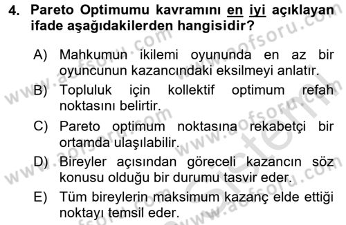 Uluslararası İlişkiler Kuramları 2 Dersi 2024 - 2025 Yılı (Vize) Ara Sınav Soruları 4. Soru