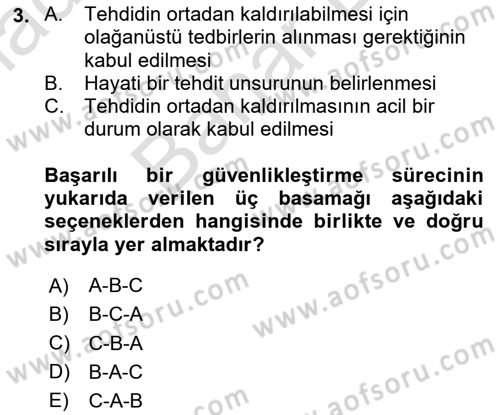 Uluslararası İlişkiler Kuramları 2 Dersi 2024 - 2025 Yılı (Final) Dönem Sonu Sınav Soruları 3. Soru