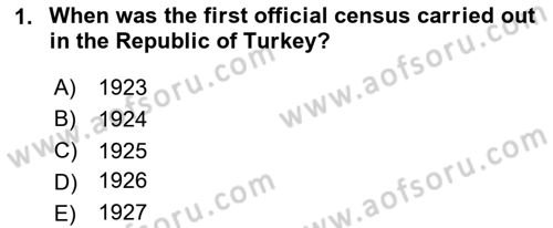 Turkish Economy Dersi 2020 - 2021 Yılı Yaz Okulu Sınav Soruları 1. Soru