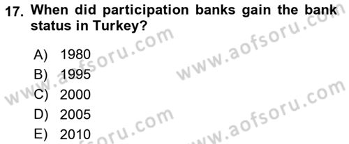 Turkish Economy Dersi 2020 - 2021 Yılı Yaz Okulu Sınav Soruları 17. Soru