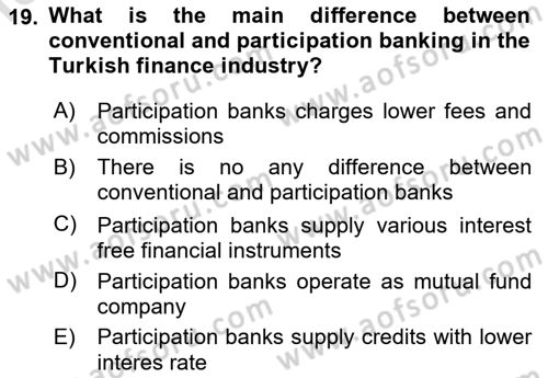 Turkish Economy Dersi 2020 - 2021 Yılı Yaz Okulu Sınav Soruları 19. Soru