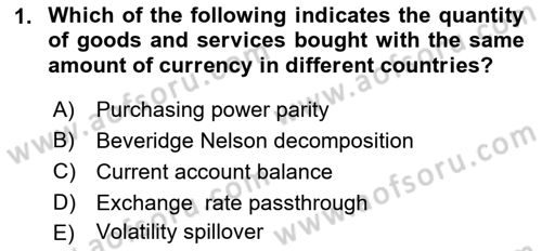 Turkish Economy Dersi 2021 - 2022 Yılı (Final) Dönem Sonu Sınav Soruları 1. Soru
