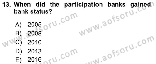 Turkish Economy Dersi 2021 - 2022 Yılı Yaz Okulu Sınav Soruları 13. Soru