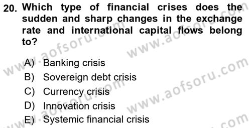 Turkish Economy Dersi 2021 - 2022 Yılı Yaz Okulu Sınav Soruları 20. Soru
