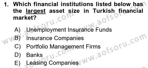 Turkish Economy Dersi 2022 - 2023 Yılı Yaz Okulu Sınav Soruları 1. Soru