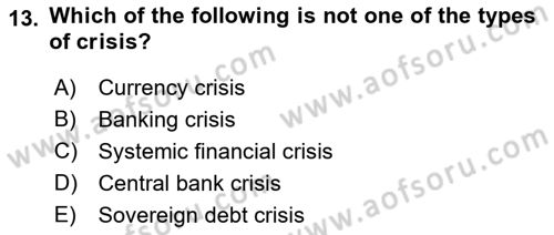 Turkish Economy Dersi 2022 - 2023 Yılı Yaz Okulu Sınav Soruları 13. Soru