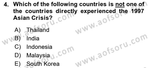 Turkish Economy Dersi 2022 - 2023 Yılı Yaz Okulu Sınav Soruları 4. Soru
