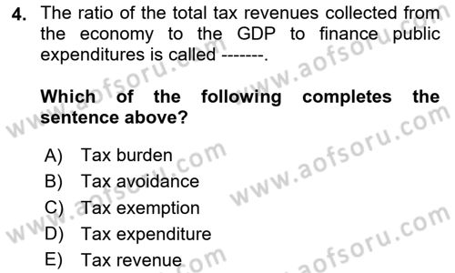 Turkish Economy Dersi 2023 - 2024 Yılı (Vize) Ara Sınav Soruları 4. Soru