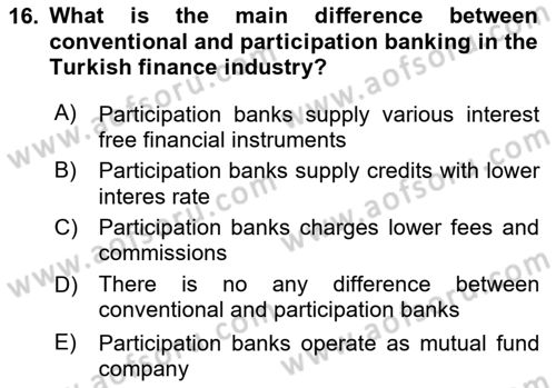 Turkish Economy Dersi 2023 - 2024 Yılı (Final) Dönem Sonu Sınav Soruları 16. Soru