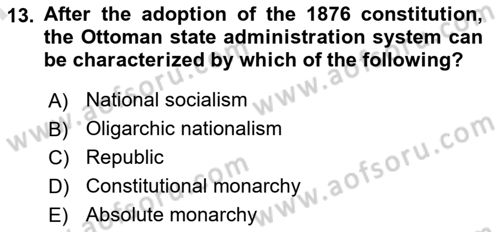 Turkish Economy Dersi 2024 - 2025 Yılı (Final) Dönem Sonu Sınav Soruları 13. Soru