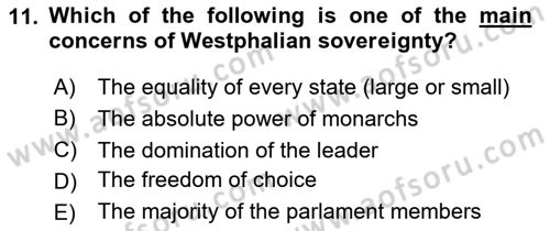 The Balkans Dersi 2020 - 2021 Yılı Yaz Okulu Sınav Soruları 11. Soru