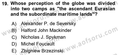 The Balkans Dersi 2021 - 2022 Yılı (Vize) Ara Sınav Soruları 19. Soru