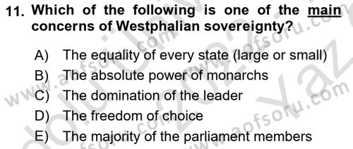 The Balkans Dersi 2022 - 2023 Yılı Yaz Okulu Sınav Soruları 11. Soru