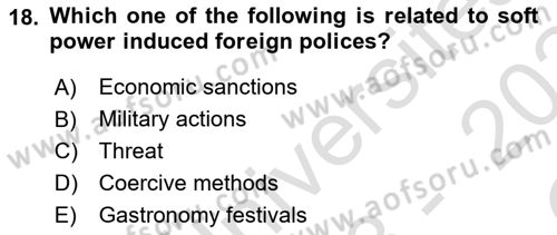 The Balkans Dersi 2023 - 2024 Yılı Yaz Okulu Sınav Soruları 18. Soru