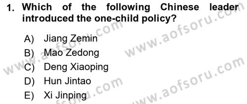 Global South And Emerging Powers Dersi 2021 - 2022 Yılı (Vize) Ara Sınav Soruları 1. Soru