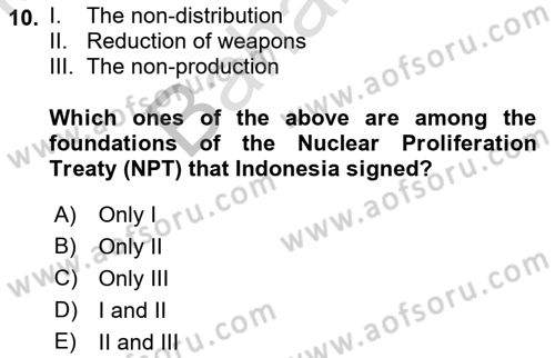 Global South And Emerging Powers Dersi 2021 - 2022 Yılı (Final) Dönem Sonu Sınav Soruları 10. Soru