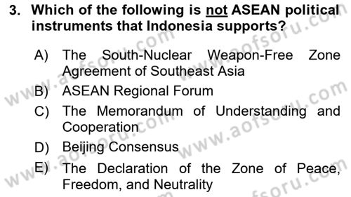 Global South And Emerging Powers Dersi 2023 - 2024 Yılı Yaz Okulu Sınav Soruları 3. Soru