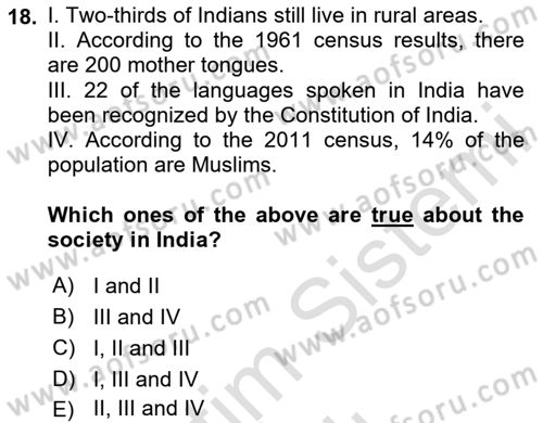 Global South And Emerging Powers Dersi 2024 - 2025 Yılı (Vize) Ara Sınav Soruları 18. Soru