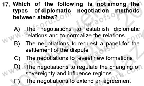 Global Political Economy Dersi 2020 - 2021 Yılı Yaz Okulu Sınav Soruları 17. Soru