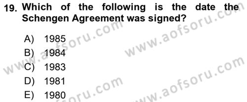 Global Political Economy Dersi 2021 - 2022 Yılı (Vize) Ara Sınav Soruları 19. Soru
