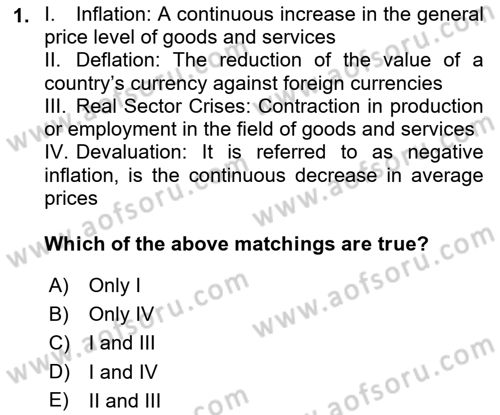 Global Political Economy Dersi 2021 - 2022 Yılı (Final) Dönem Sonu Sınav Soruları 1. Soru