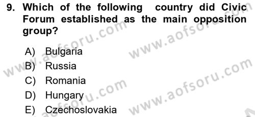 Global Political Economy Dersi 2021 - 2022 Yılı (Final) Dönem Sonu Sınav Soruları 9. Soru