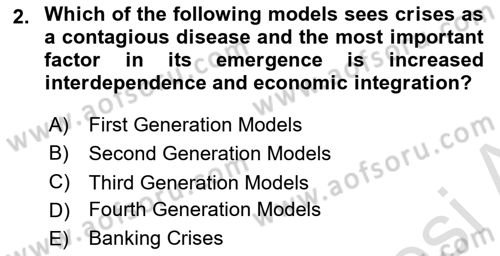 Global Political Economy Dersi 2021 - 2022 Yılı Yaz Okulu Sınav Soruları 2. Soru