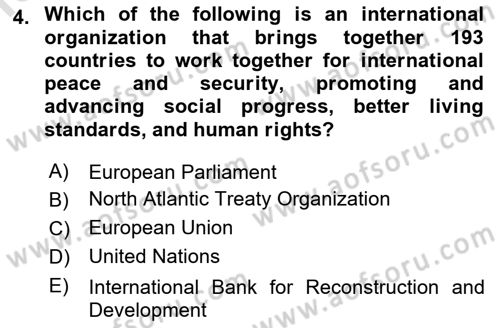 Global Political Economy Dersi 2021 - 2022 Yılı Yaz Okulu Sınav Soruları 4. Soru