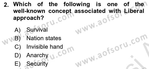 Global Political Economy Dersi 2022 - 2023 Yılı (Vize) Ara Sınav Soruları 2. Soru