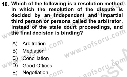 Global Political Economy Dersi 2022 - 2023 Yılı (Final) Dönem Sonu Sınav Soruları 10. Soru