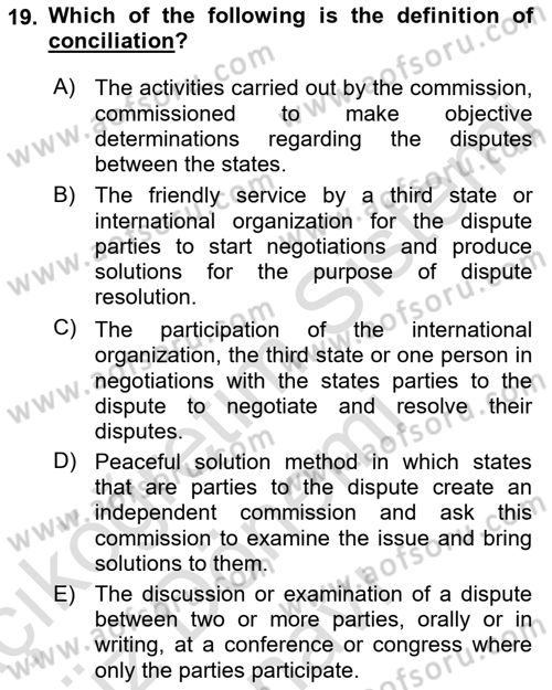 Global Political Economy Dersi 2022 - 2023 Yılı (Final) Dönem Sonu Sınav Soruları 19. Soru