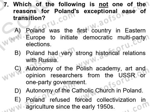 Global Political Economy Dersi 2022 - 2023 Yılı (Final) Dönem Sonu Sınav Soruları 7. Soru