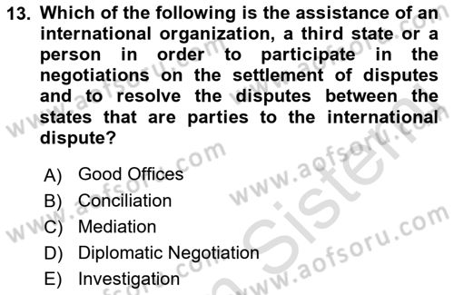 Global Political Economy Dersi 2023 - 2024 Yılı (Final) Dönem Sonu Sınav Soruları 13. Soru