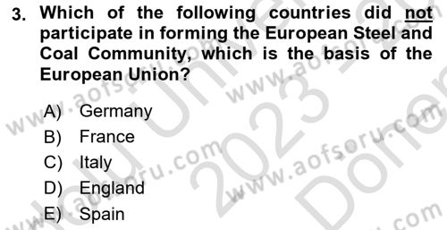 Global Political Economy Dersi 2023 - 2024 Yılı (Final) Dönem Sonu Sınav Soruları 3. Soru