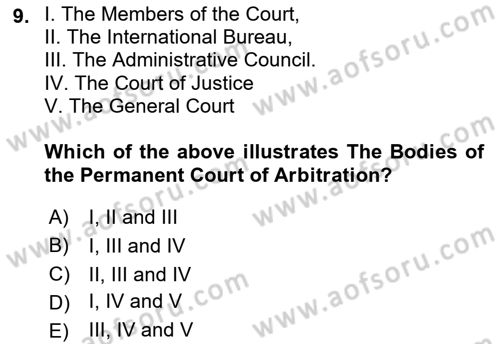 Global Political Economy Dersi 2023 - 2024 Yılı (Final) Dönem Sonu Sınav Soruları 9. Soru