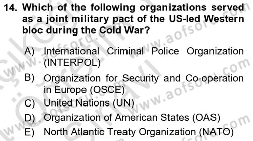 Global Political Economy Dersi 2023 - 2024 Yılı Yaz Okulu Sınav Soruları 14. Soru
